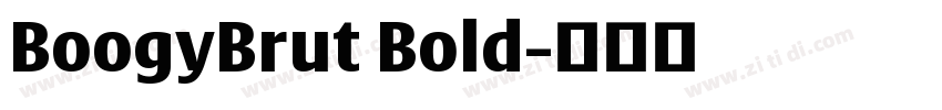 BoogyBrut Bold字体转换